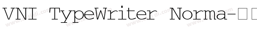 VNI TypeWriter Norma字体转换